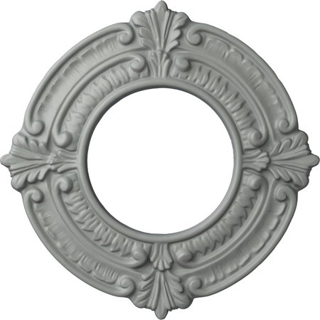 EKENA MILLWORK Benson Ceiling Medallion (Fits Canopies up to 4 1/8"), 9"OD x 4 1/8"ID x 5/8"P CM09BN